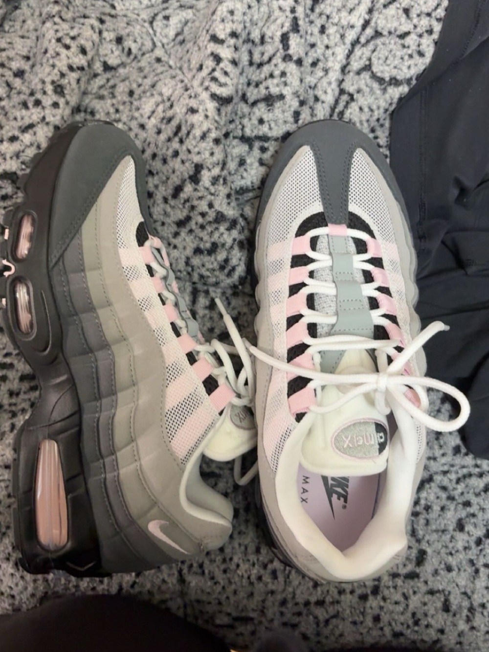 Nike Women’s Air Max Sneakers in Gray, Light Pink & White